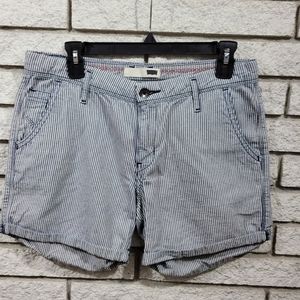 LEVI'S Women's Pinstriped Classic Denim Shorts